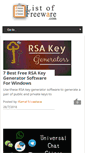 Mobile Screenshot of listoffreeware.com